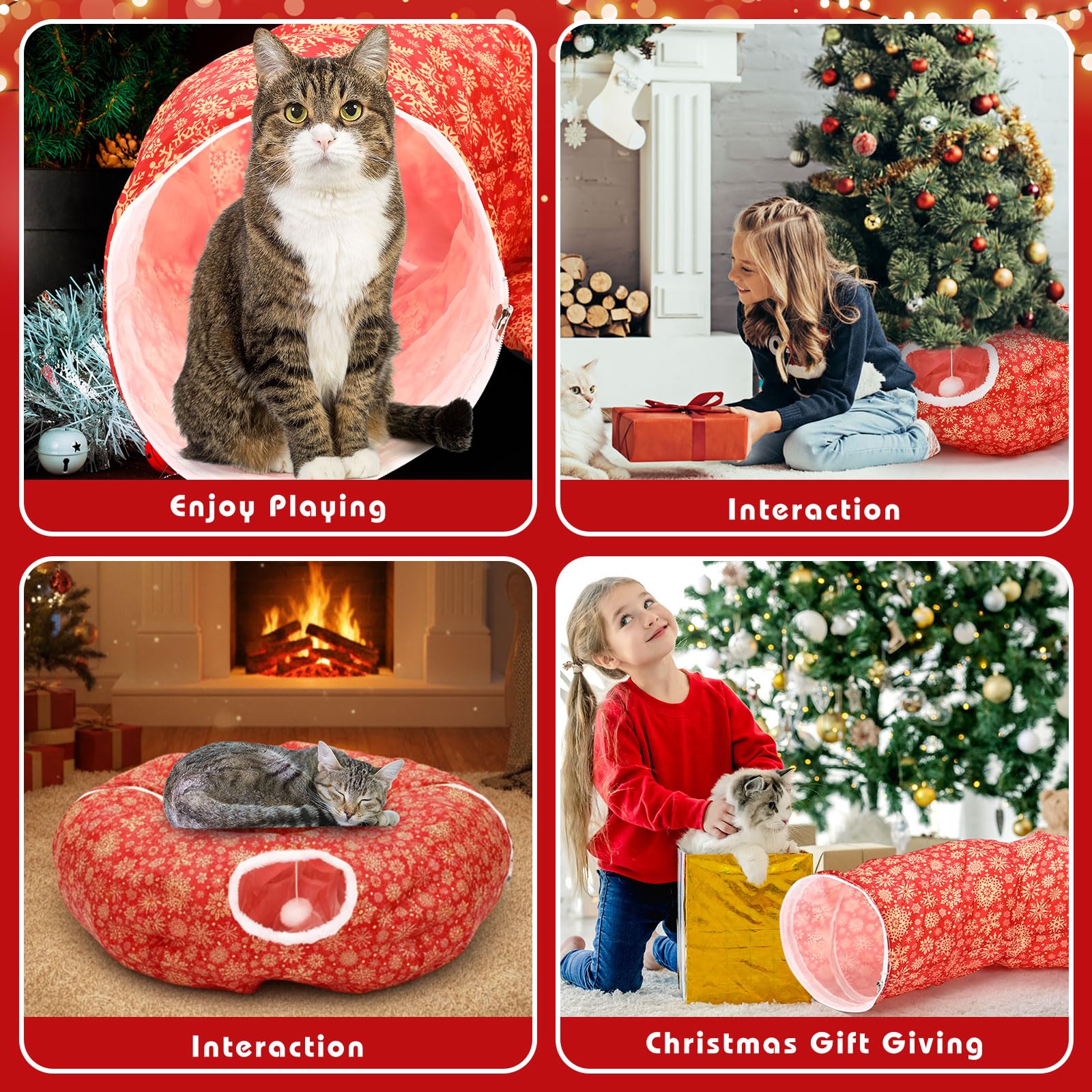 Vertintong Easy Assembly Modular Cat Tunnel adapts to space and preferences.