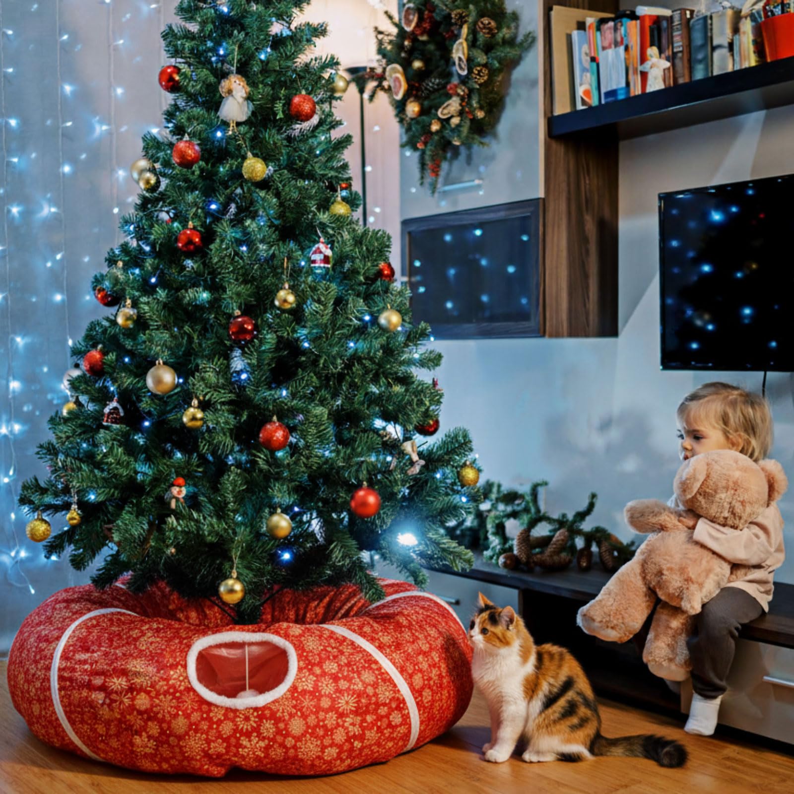 Vertintong Foldable Cat Tunnel for easy storage after holidays.