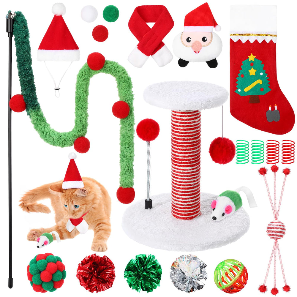 Vertintong scratching post with sturdy sisal for claw care and furniture protection.