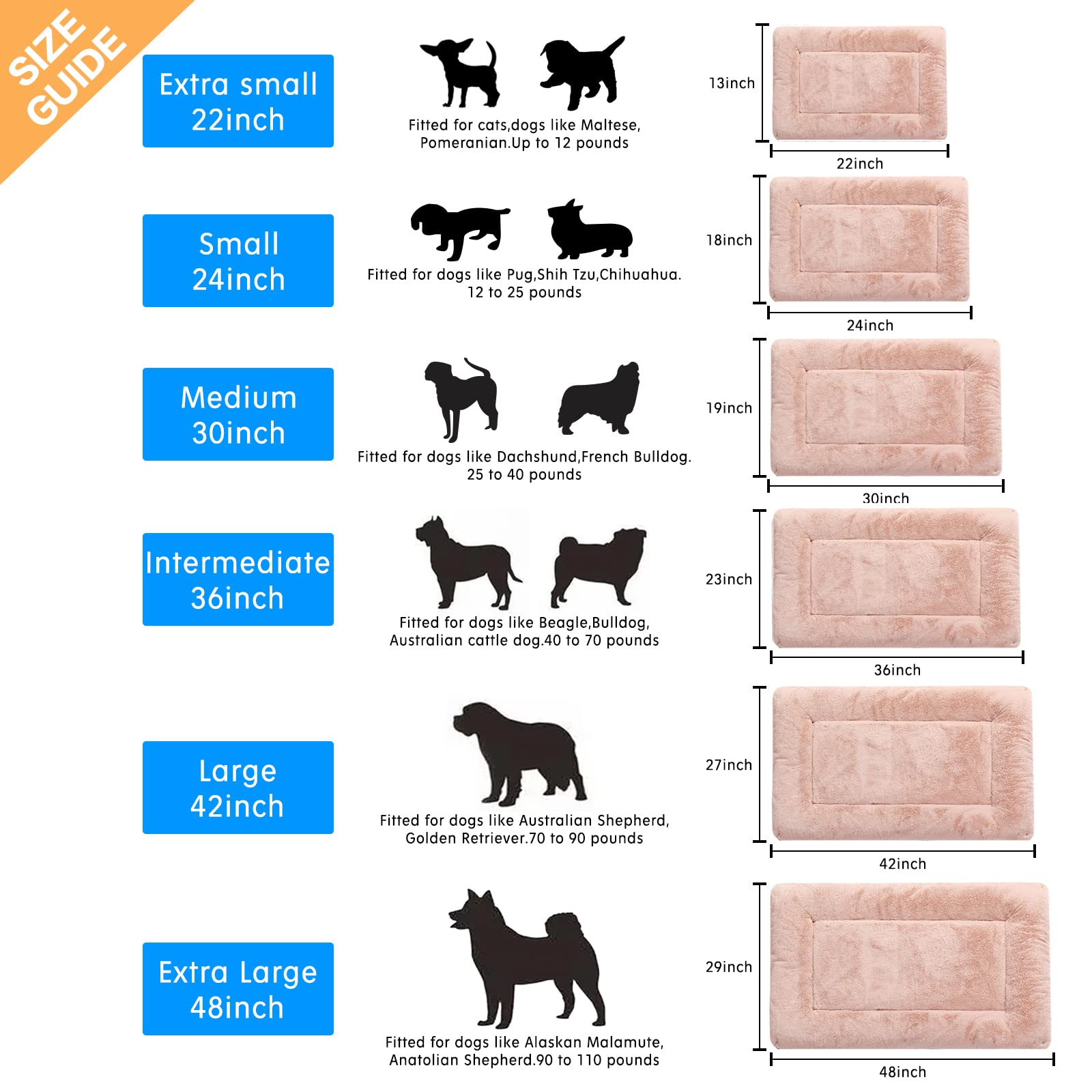VERZEY crate pad anti-slip bottom keeps pets secure at crate entries