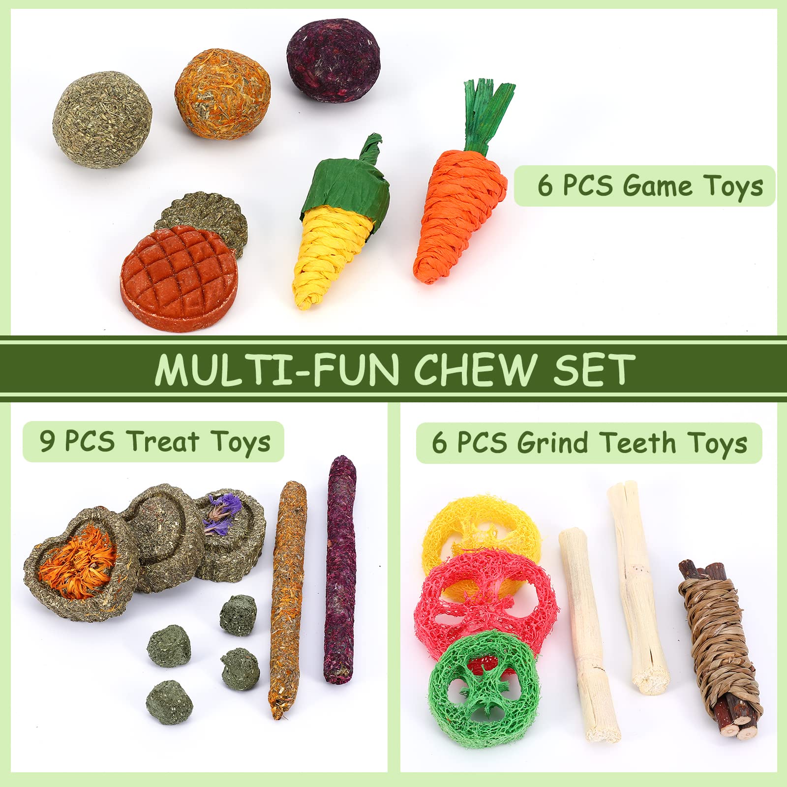 VESPRO Bunny Toys myosotis grass cake provides varied textures for nibbling and fun.