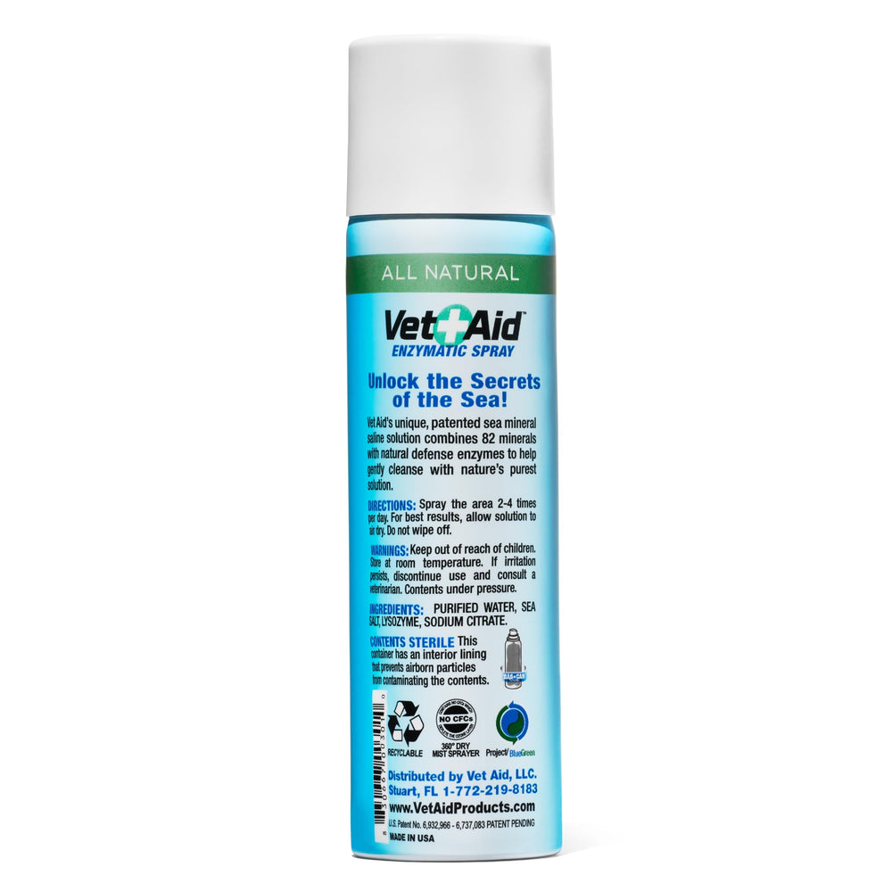 Vet Aid Animal Wound Care Spray packaging—sterile, chemical-free routine wound care.