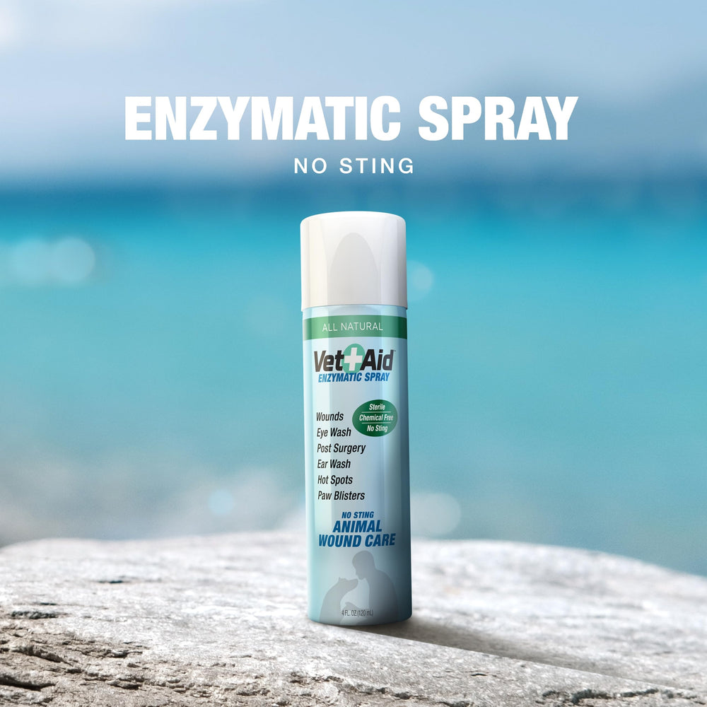 Vet Aid Wound Care Spray for animals—suitable for cats, dogs, reptiles, birds, horses.
