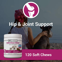 Vet Classics ArthriEASE-Gold soft chews close-up demonstrating antioxidant-rich joint care.