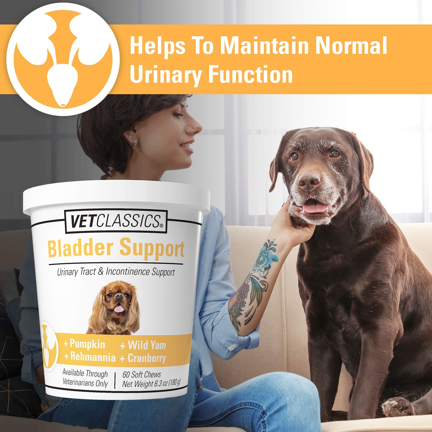 Vet Classics bladder-support urinary tract tablets for senior dogs
