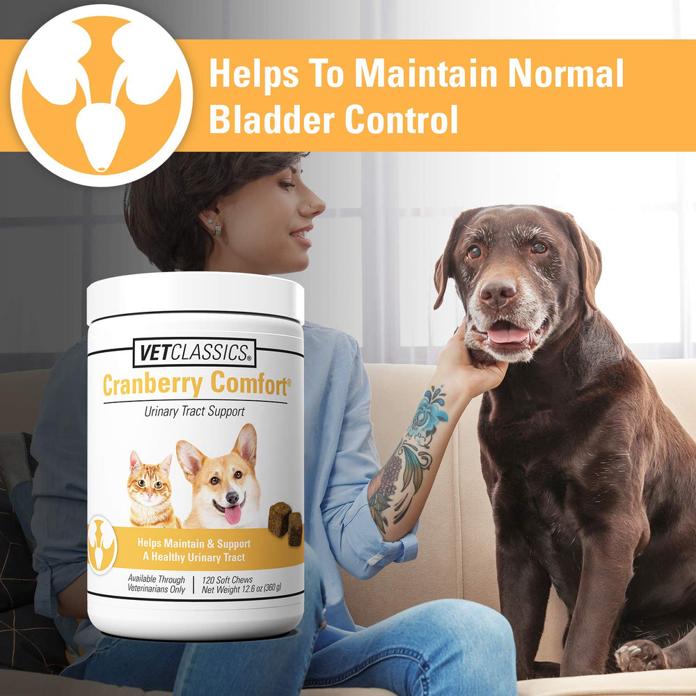 Vet Classics Cranberry Comfort soft chews for cats providing gentle bladder health support