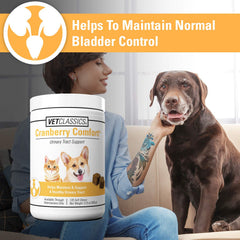 Vet Classics Cranberry Comfort soft chews for cats providing gentle bladder health support