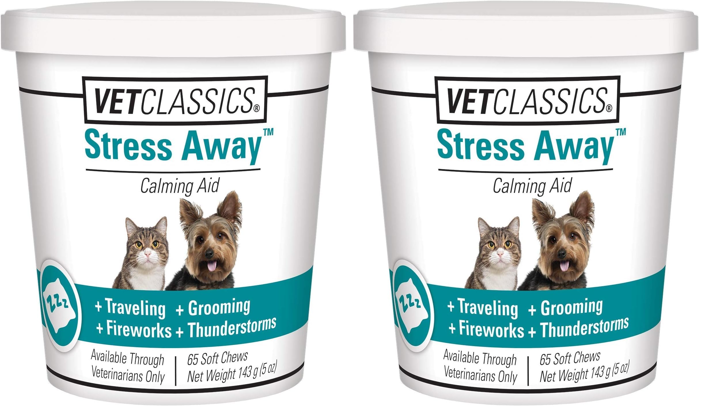 Vet Classics Stress Away soft chews close-up showing tasty texture for calming pets