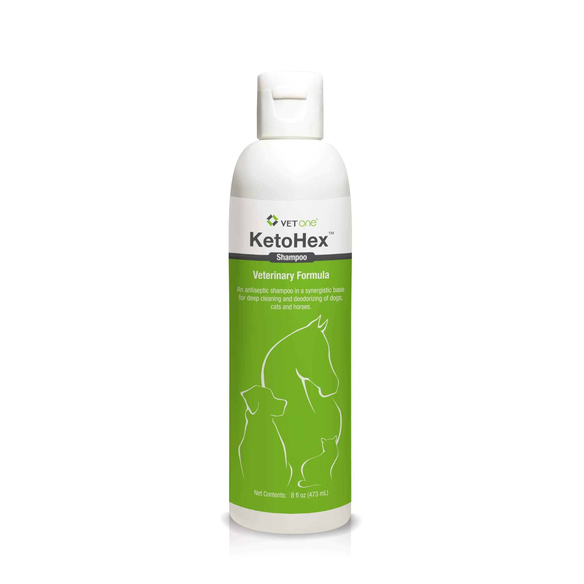 Vet One dog allergy shampoo bottle in view for gentle cleansing after outdoor play.