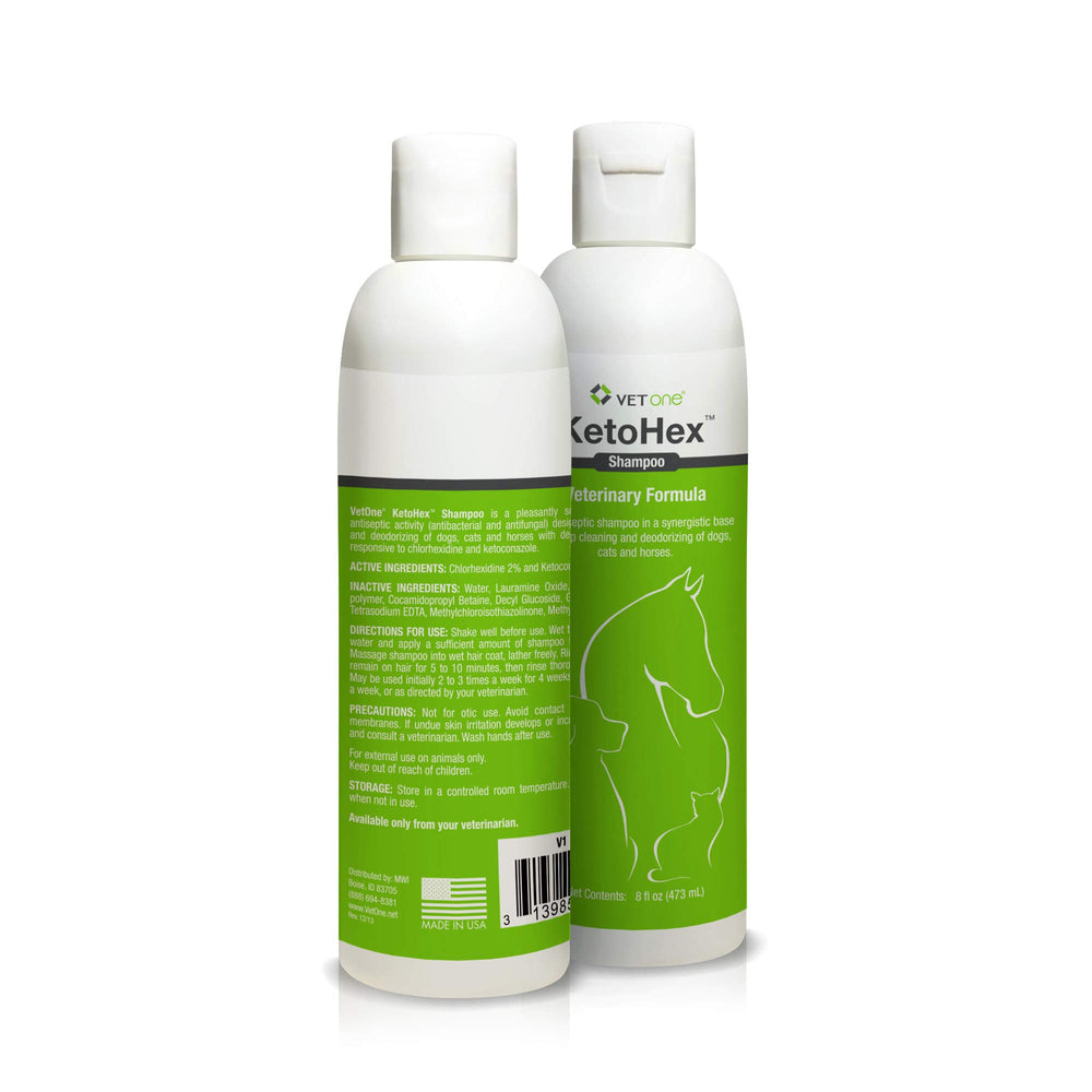 Vet One allergy shampoo lather close-up shows rich foam for thorough coat cleansing.