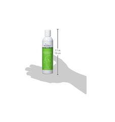 Vet One dog allergy shampoo pour bottle demonstrates easy bath-time application.