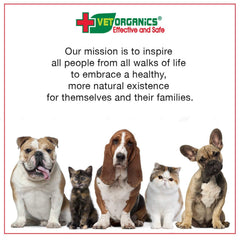 Vet Organics EcoImmune packaging-variations highlight natural ingredients and health support.