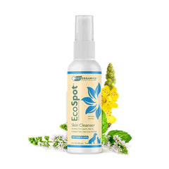 Vet Organics EcoSpot hot-spot-spray bottle eases itchy spots with natural herbs.