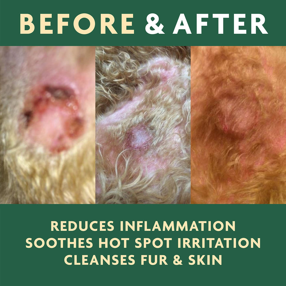 Vet Organics EcoSpot-ingredients-herbs highlights natural herbs for gentle skin comfort.