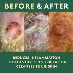 Vet Organics EcoSpot-ingredients-herbs highlights natural herbs for gentle skin comfort.