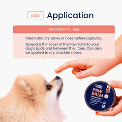 Protección de patitas en invierno con Bálsamo Vets Preferred.
