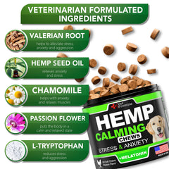 Vet Promise calming chews for dogs featuring melatonin and valerian for calmer car rides