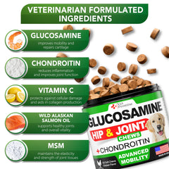 Vet Promise glucosamine-chondroitin dogs-joints-chews illustrating cartilage support