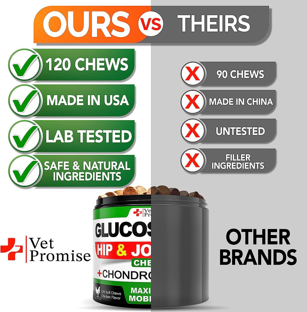 Vet Promise natural ingredients dogs supplement image emphasizes GMO-free formula