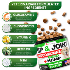Vet Promise glucosamine dog soft chews close-up improving joint comfort