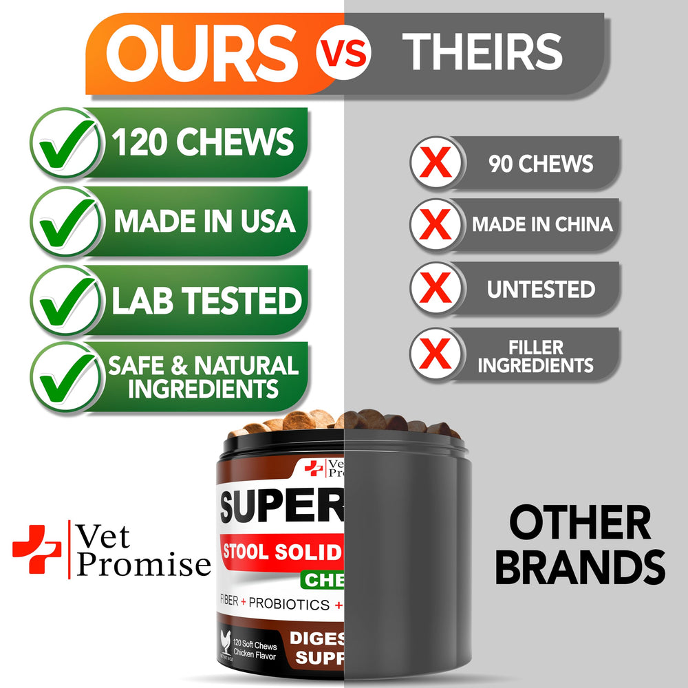 Vet Promise Super Poop Probiotics dog-eating-chews image shows easy daily administration