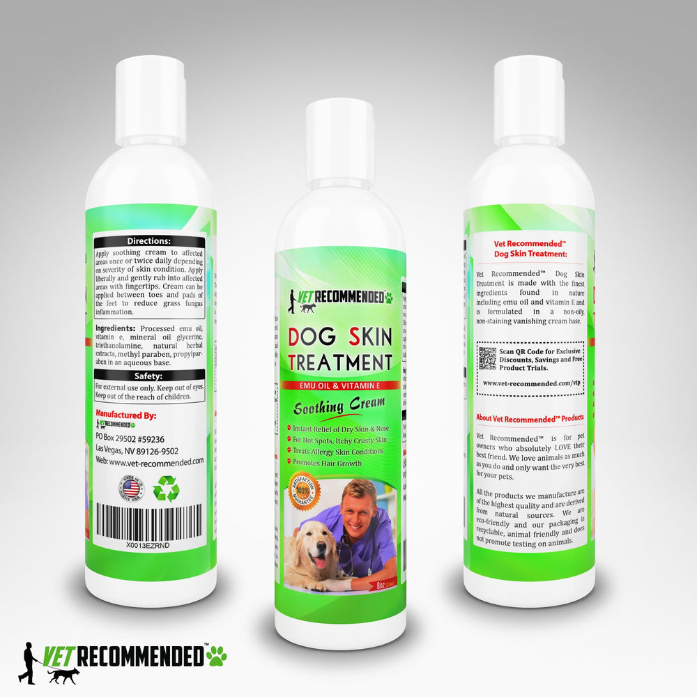 Vet Recommended dry nose care application showing hydration for dry noses.