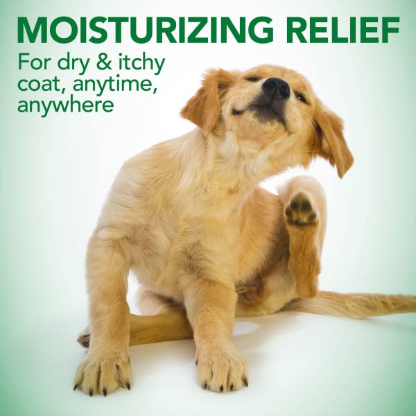 Vet's Best Moisture Mist dry-skin boost image highlights relief and softness on coat.