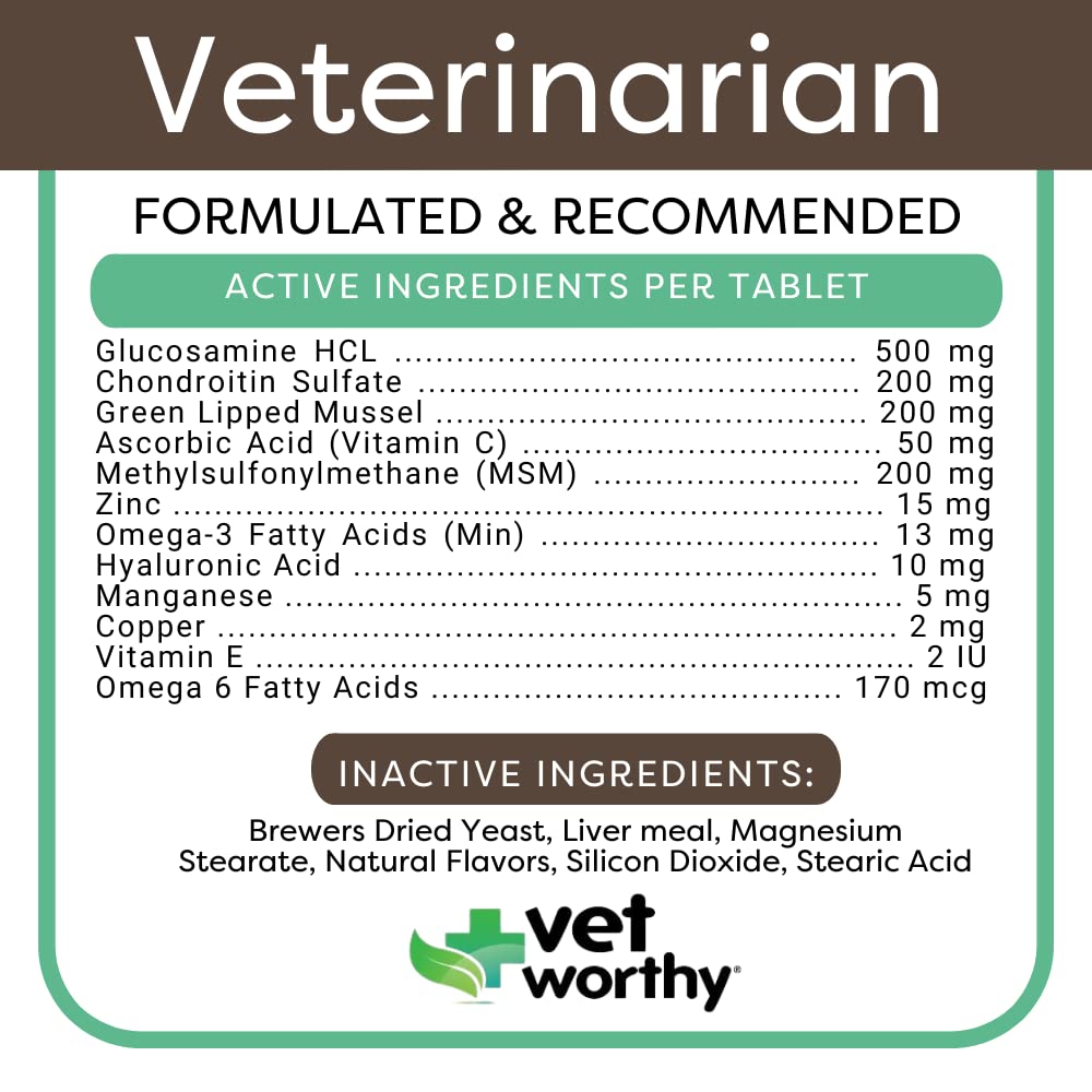 Vet Worthy liver-flavored dog supplement chew with appealing taste