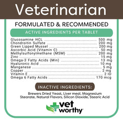 Vet Worthy liver-flavored dog supplement chew with appealing taste