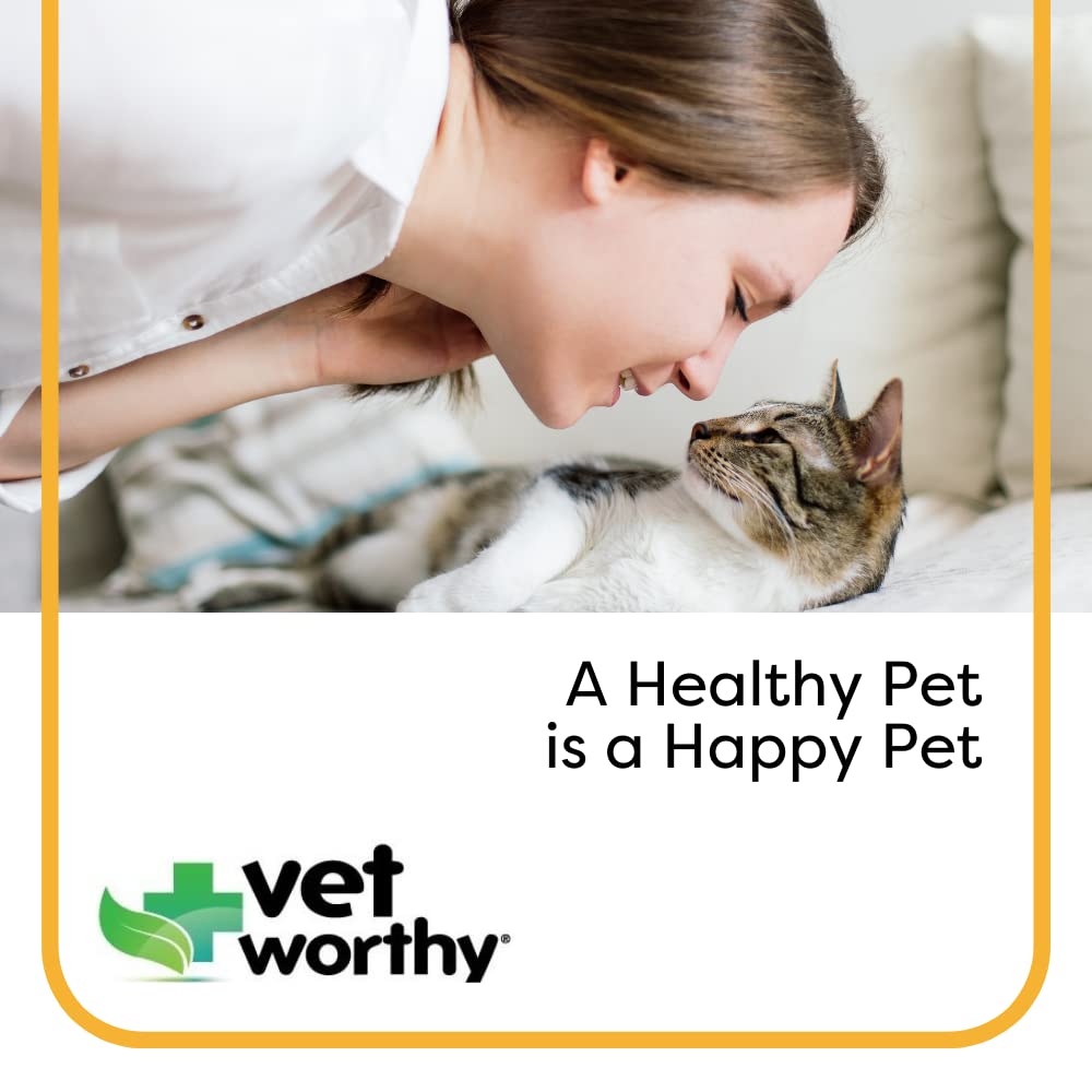 Vet Worthy packaging displaying USA-made quality-control badge.