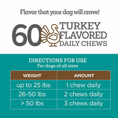 Vetality Triple Action Chews treat closeup ready for travel and calmness