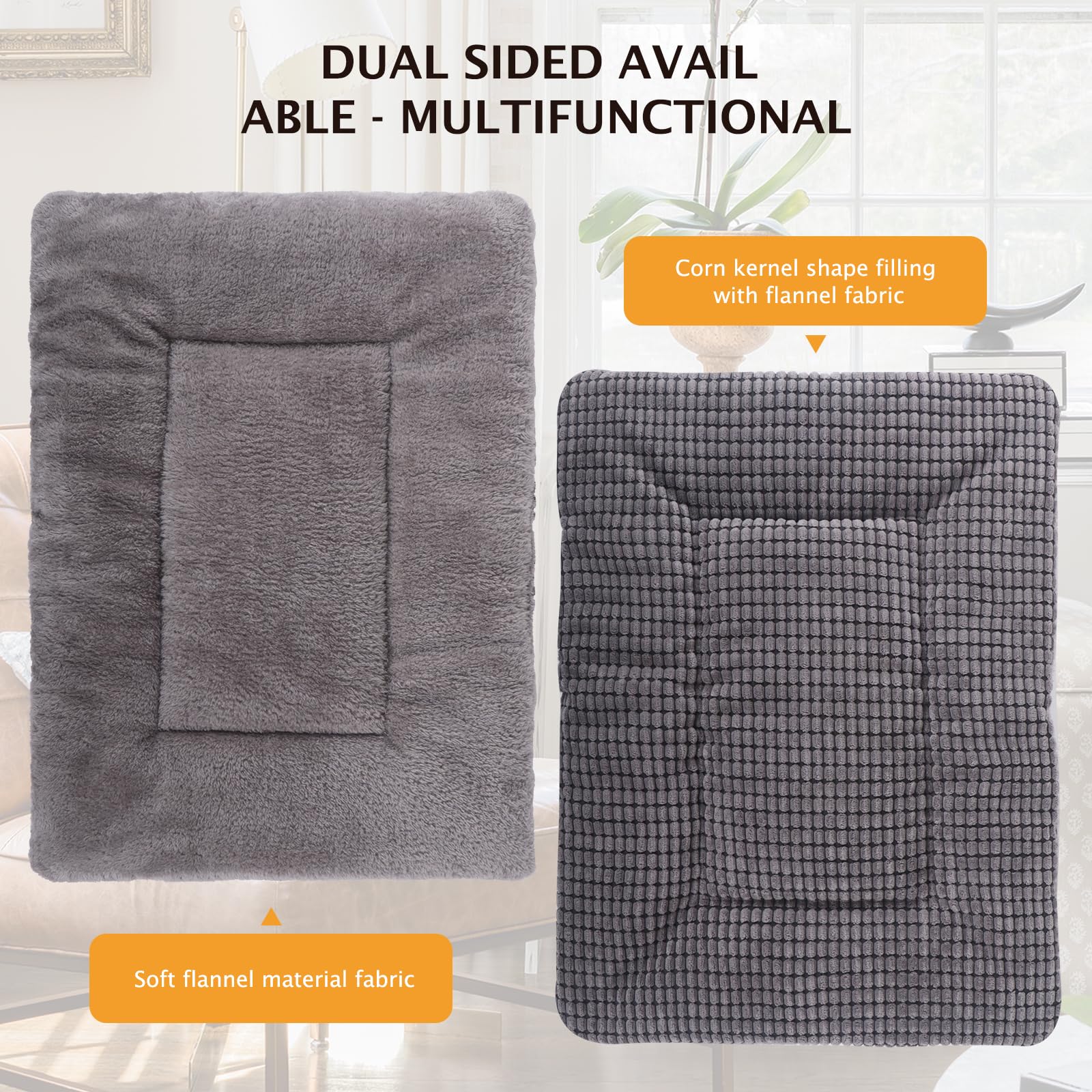 Vetasac dog bed mat multiuse as crate pad and car seat