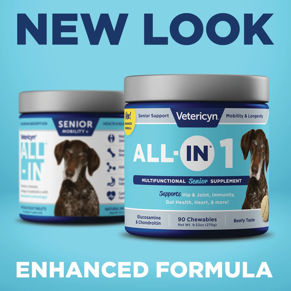 Vetericyn All-in-1 dog supplement shown for probiotic prebiotic balance
