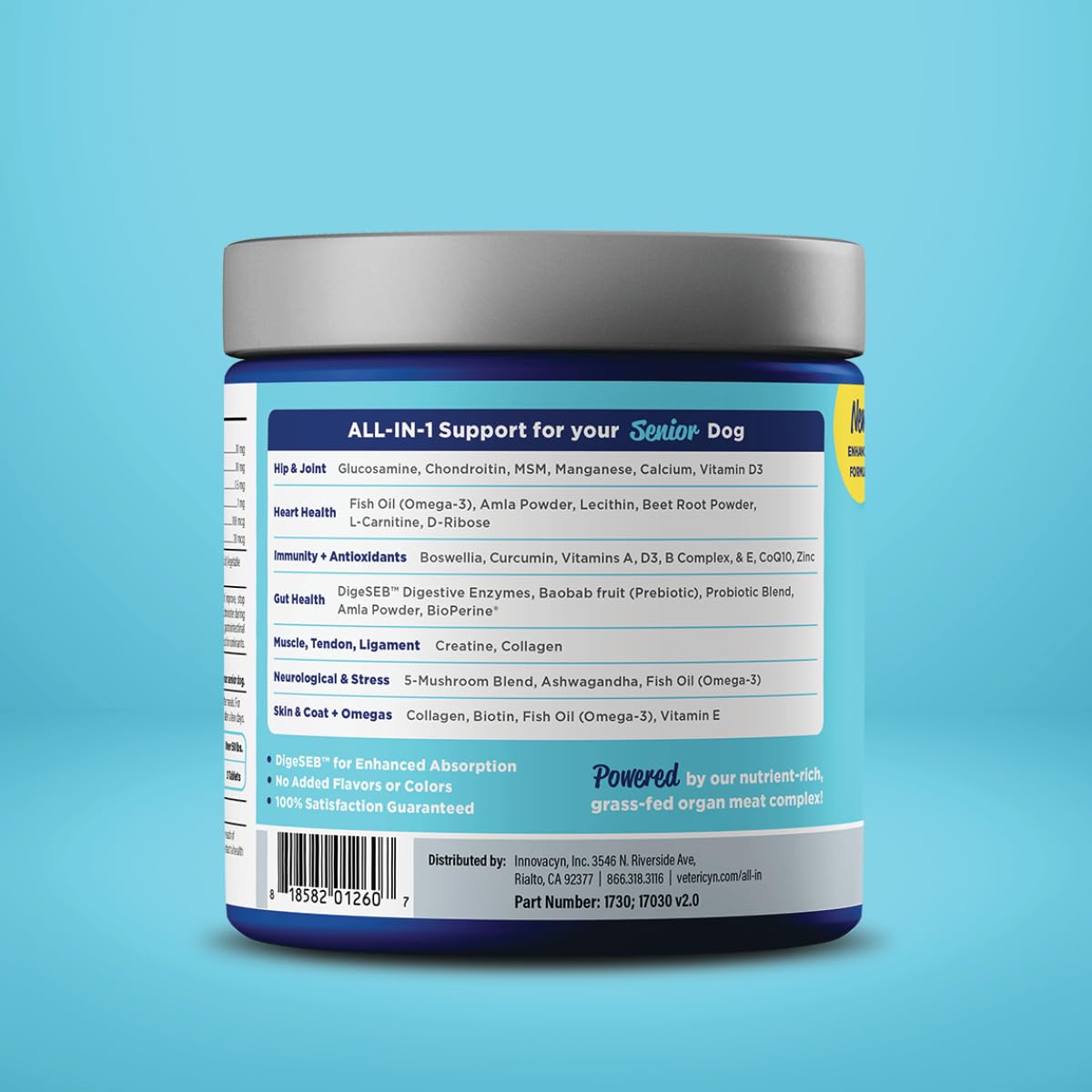 Vetericyn All-in-1 treat-like dog supplement ready to mix with meals