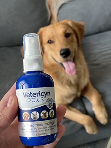 Vetericyn Plus hydrogel texture closeup highlights gel consistency for gentle wound protection.