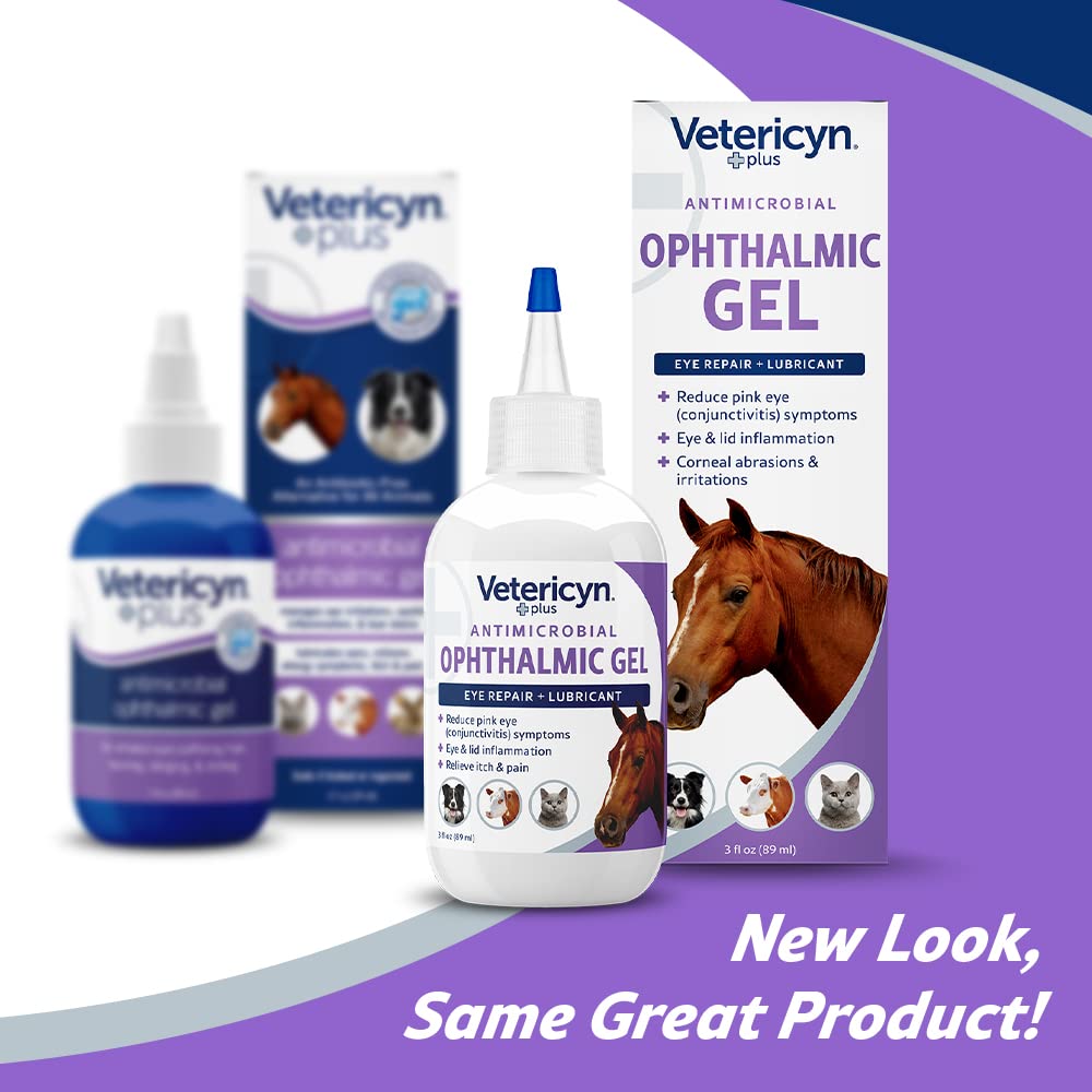 Vetericyn Plus Eye Gel all-animal-use label emphasizes safe care for horses and other companions