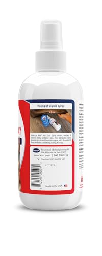 Vetericyn Plus Hot Spot Spray on pet skin offers pH-balanced care.