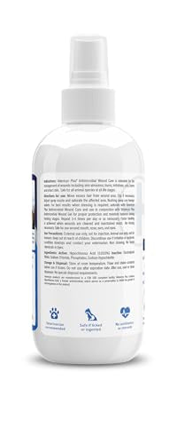 Vetericyn Plus skin irritation relief for dogs shown on irritated patch with soothing care.