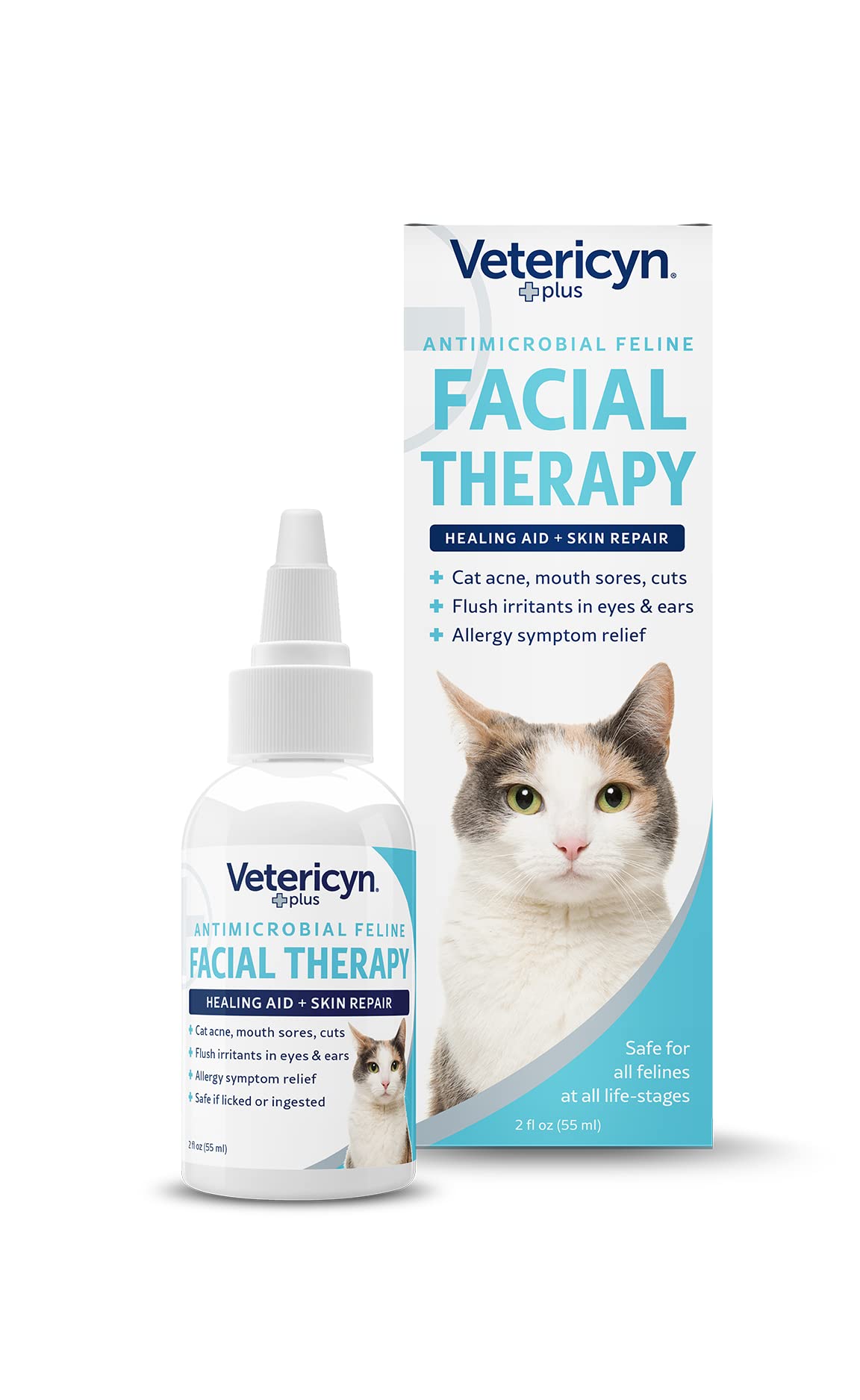 Vetericyn Plus Feline Facial Therapy para ojos: cuidado ocular diario.