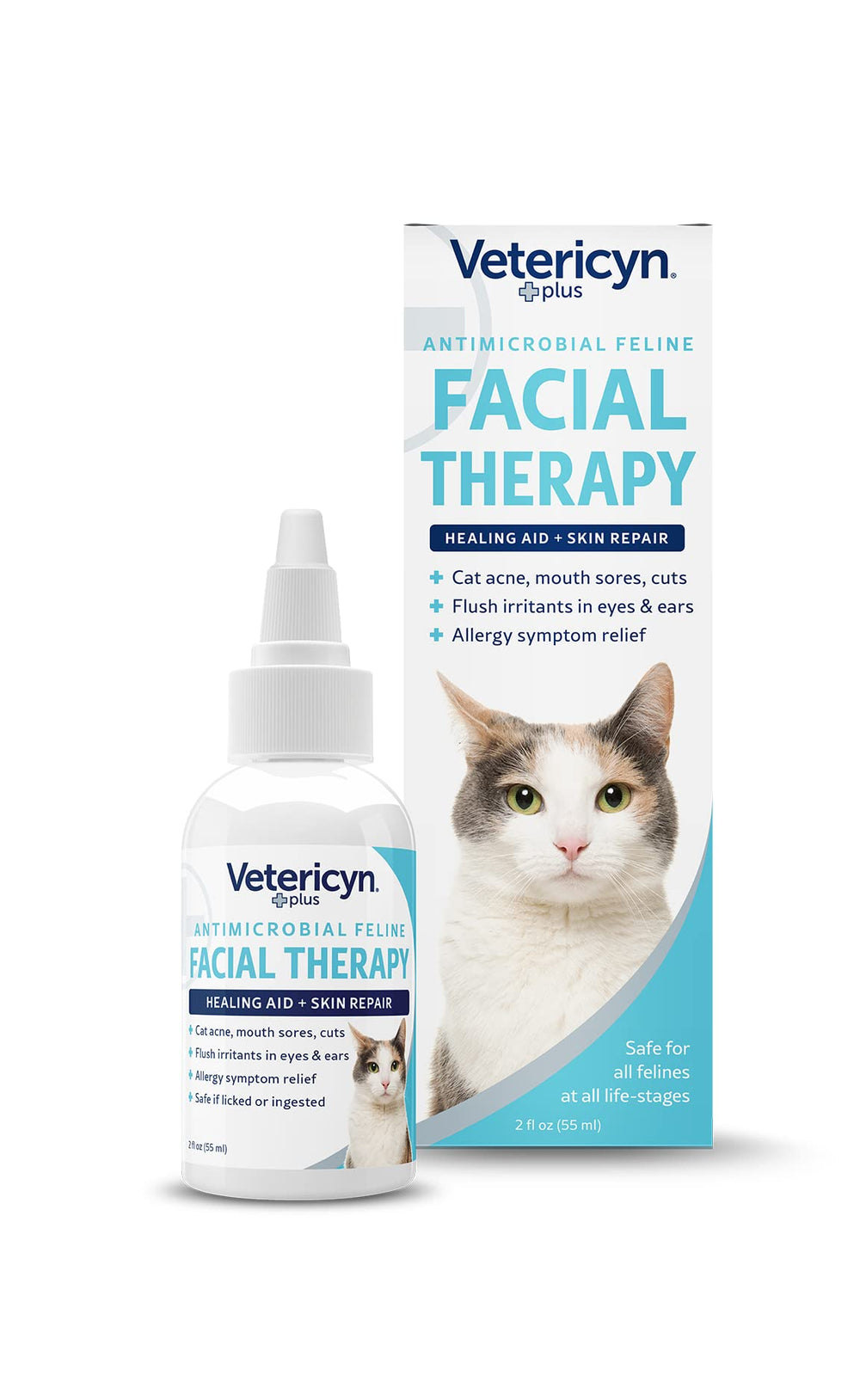 Vetericyn Plus Feline Facial Therapy para ojos: cuidado ocular diario.