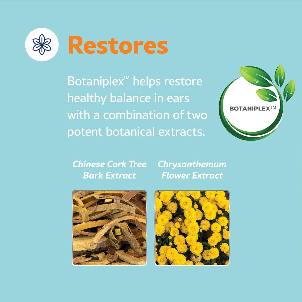 Vetericyn-triple-action-ear-treatment-botaniplex-visual emphasizes microbiome-friendly care.