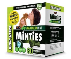 VetIQ Minties packaging with 80-count box enables easy daily dental care.