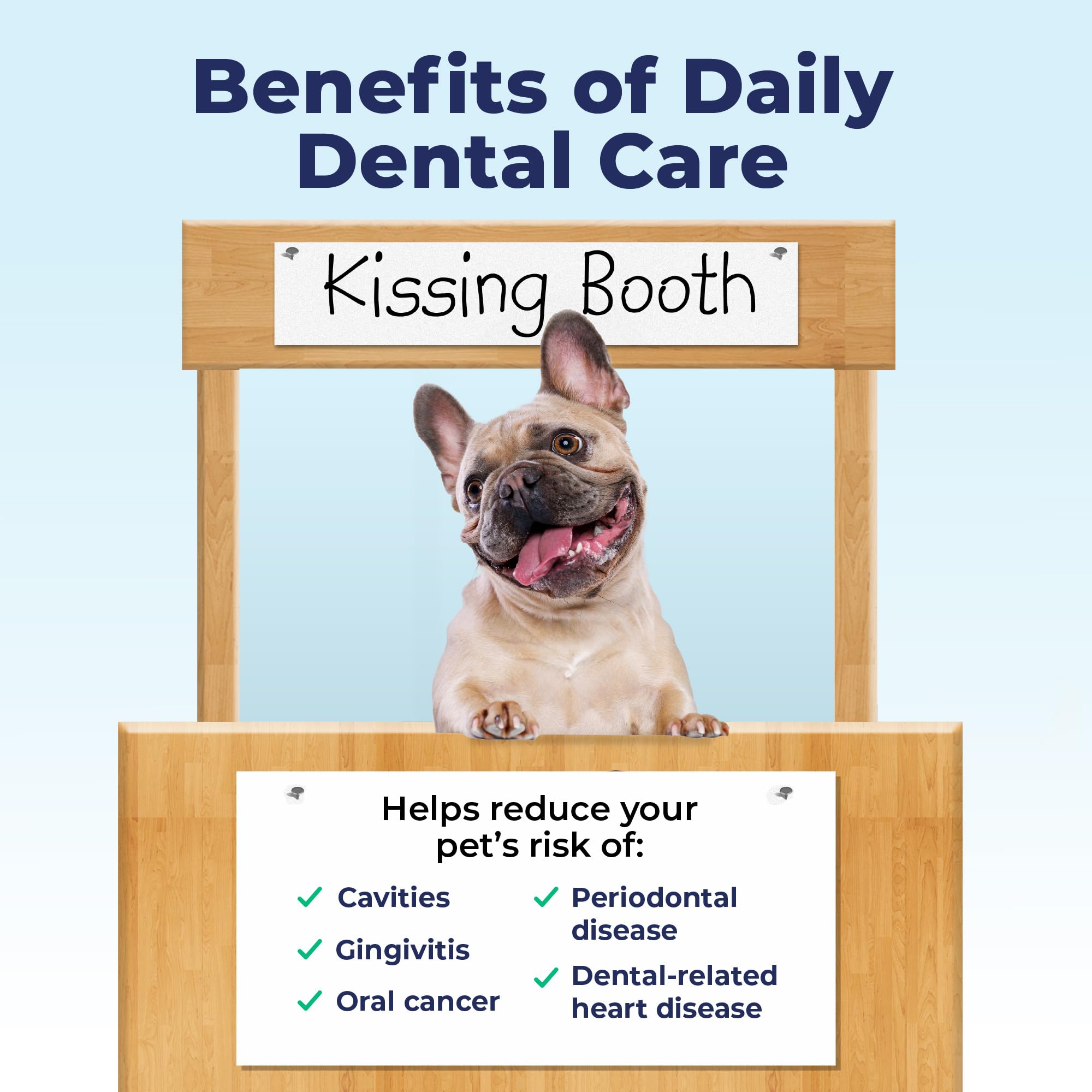 Dentabliss peppermint breath freshener in use during routine care