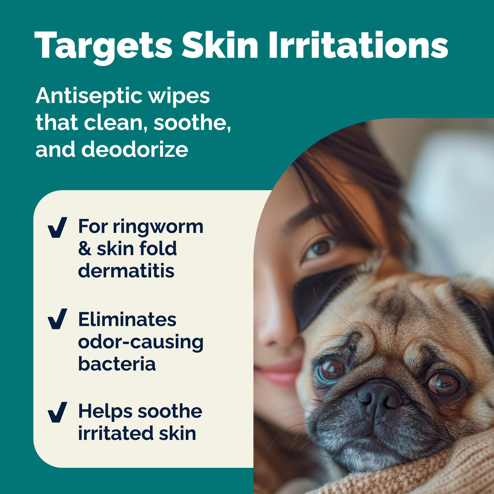 Aloe vera soothing component in Vetnique Dermabliss wipes