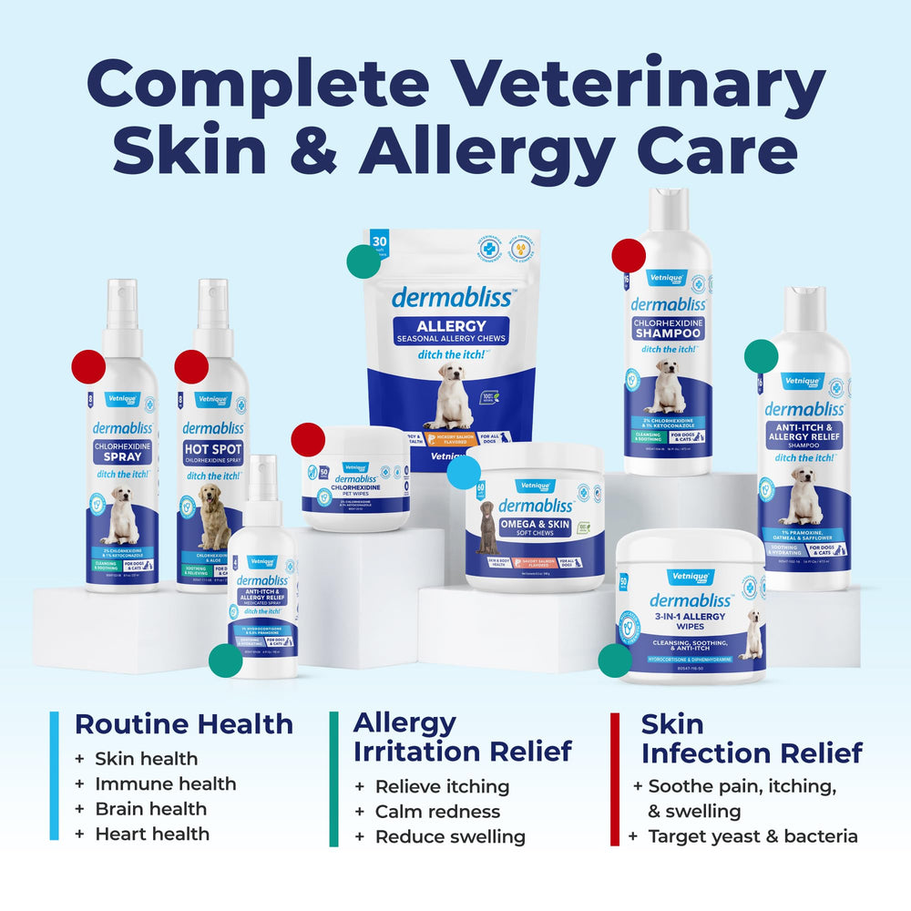 Vetnique Dermabliss USA-made vet-formulated product for pets