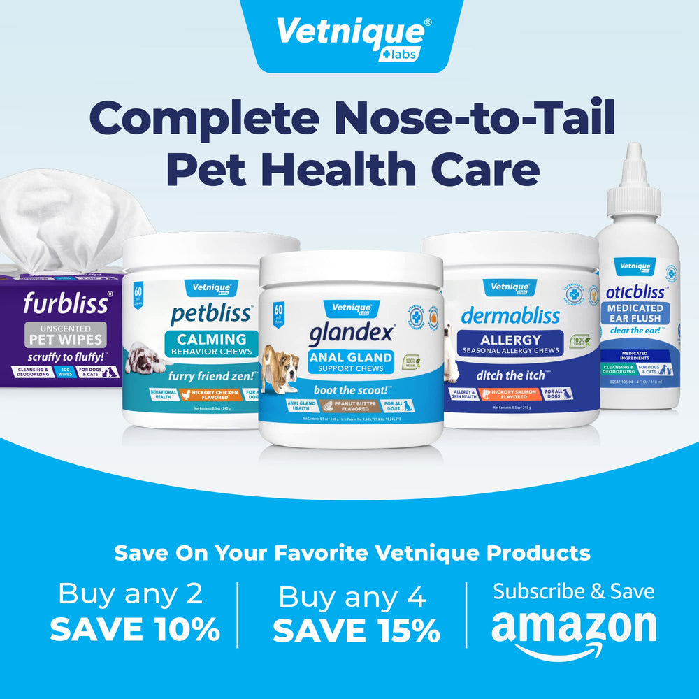 Vetnique Furbliss shampoo created by vets for pet health and care.