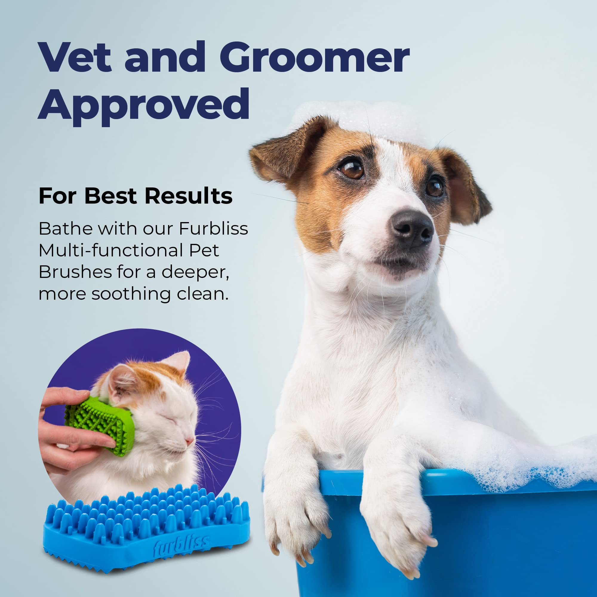 Vetnique Furbliss deodorizing shampoo refreshes fur while retaining moisture.