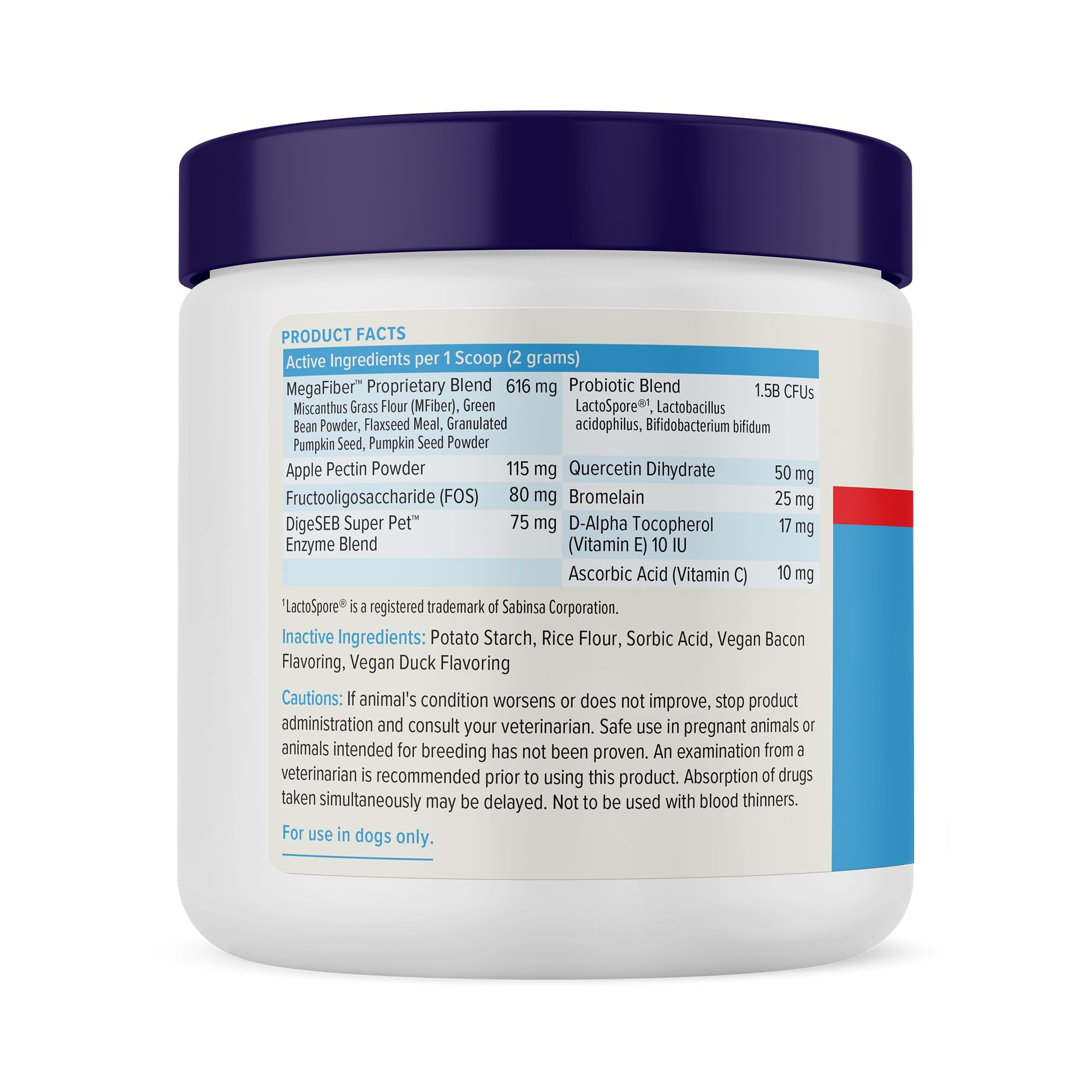 Vetnique Glandex advanced strength duck-bacon powder ready to scoop