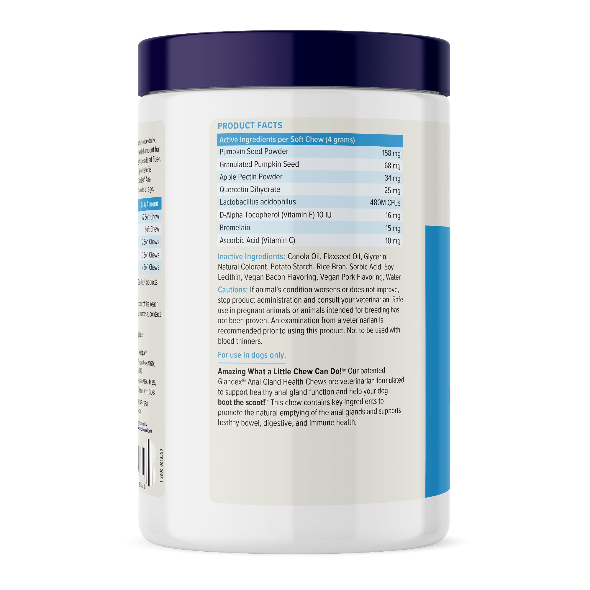 Vetnique Glandex easy-chew dog treat—simple daily routine dogs enjoy
