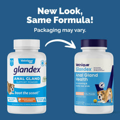 Vetnique Glandex powder with scoop for easy daily administration